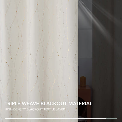 Thermal Blackout Curtains, Noise-Reducing, 2 Panels