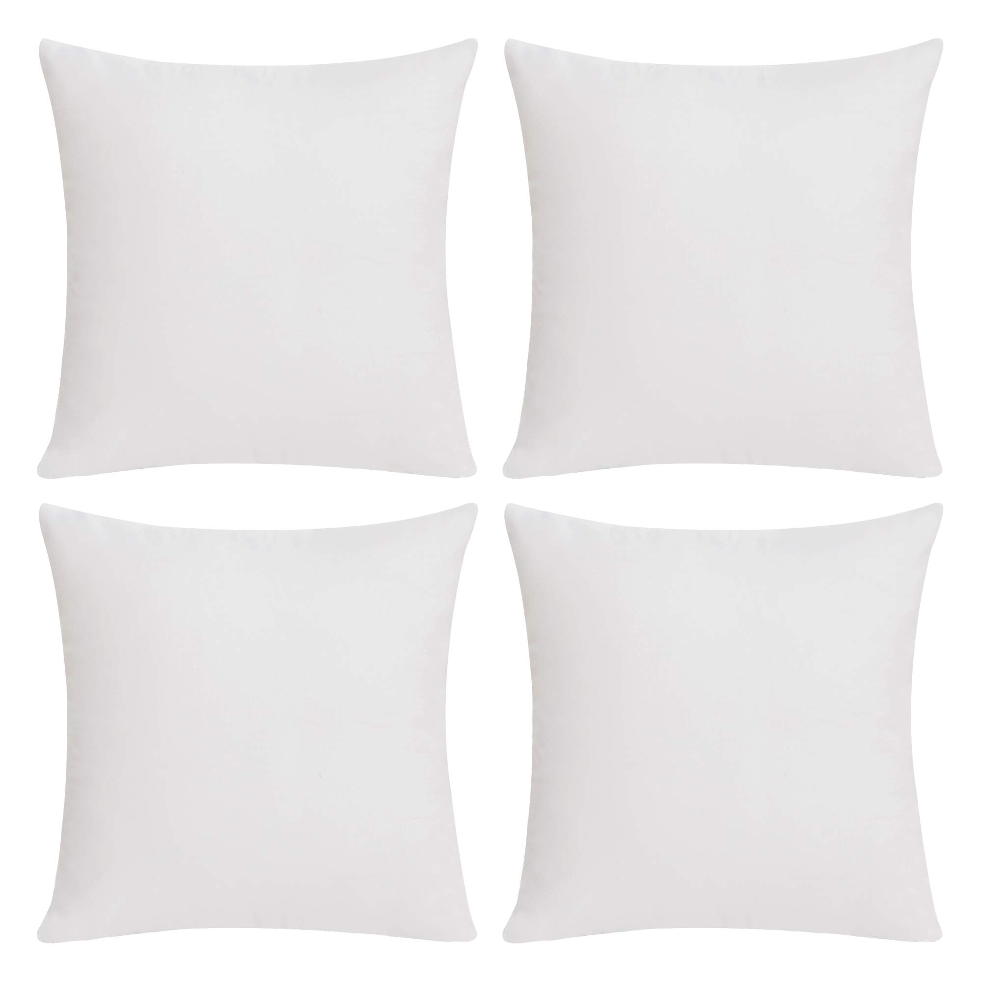 Decorative Linen Throw Pillow Covers, 18x18 Inch, 4 PCS