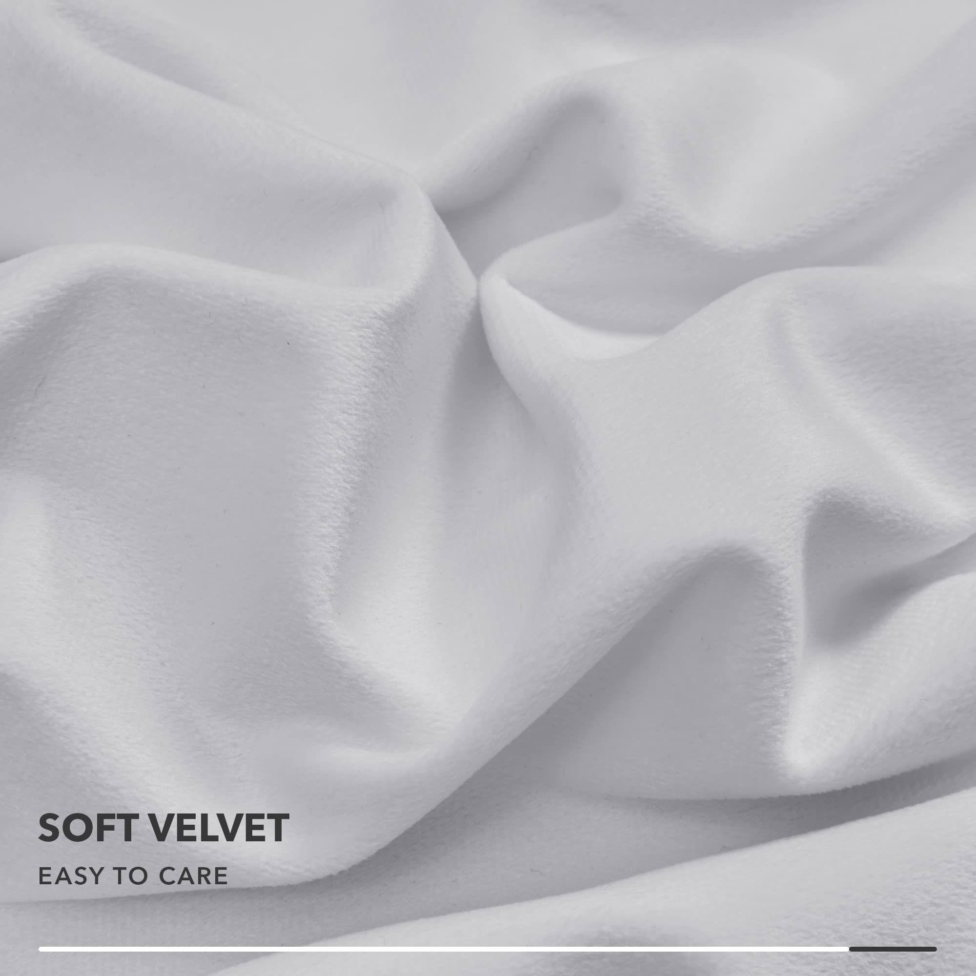 Velvet Throw Pillow Covers with Pom-Poms, 26x26 Inch