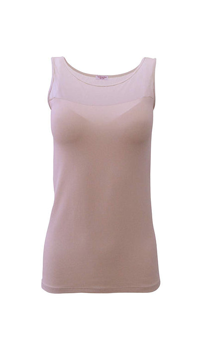 EGI Luxury Modal Women's Tulle Tank Top. Proudly Made in Italy.