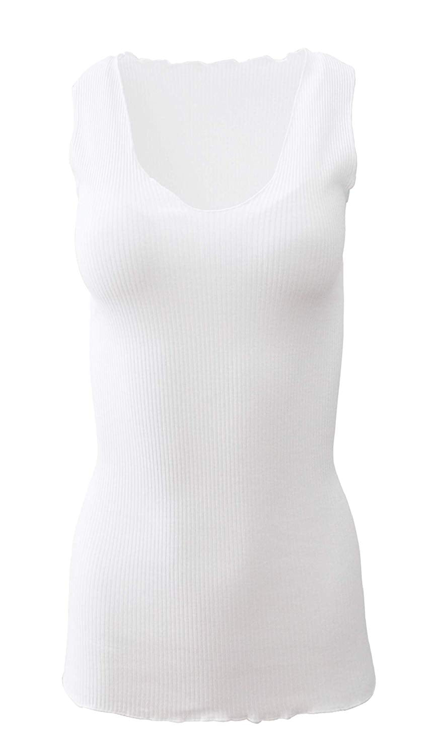 BASIC COTTON Free Spirit Premium Quality 100% Cotton Women's Tank Top. Proudly Made in Italy.