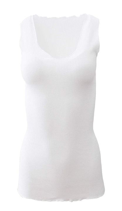 BASIC COTTON Free Spirit Premium Quality 100% Cotton Women's Tank Top. Proudly Made in Italy.