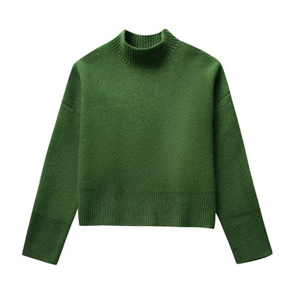 Spring Women's New Loose Ribbed Knitted Sweater