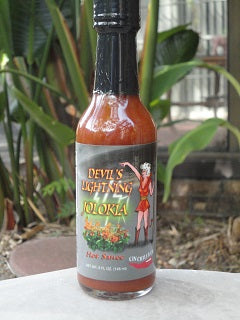 DEVIL'S LIGHTNING BHUT JOLOKIA "GHOST PEPPER" HOT SAUCE