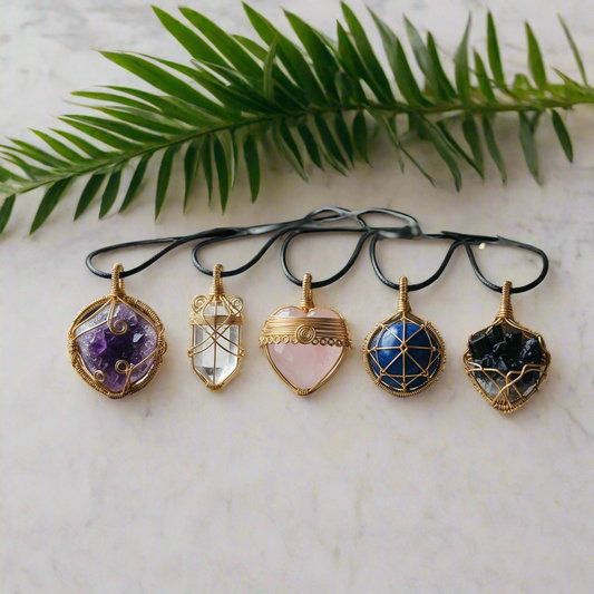 Iamevibez  Gold plated non-tarnishing wire wrapped necklace