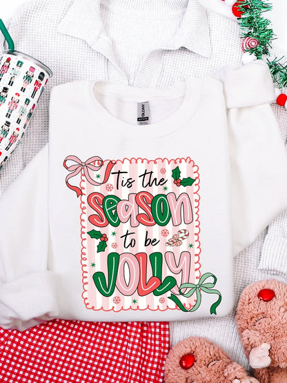 Gildan Preppy To Be Jolly Christmas Sweatshirt