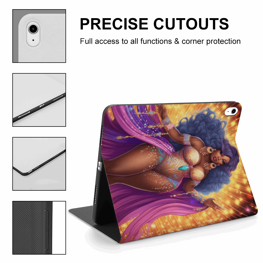 African American Women IPad Case with Apple Pencil Holder for iPad 2020 iPad Pro 2020/2021 and iPad 2020 Air4