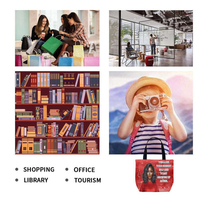 "Visualize Your Highest Self Tote Bag: Inspire and Empower on the Go!", Empowerment Tote Bag, Girl Boss,