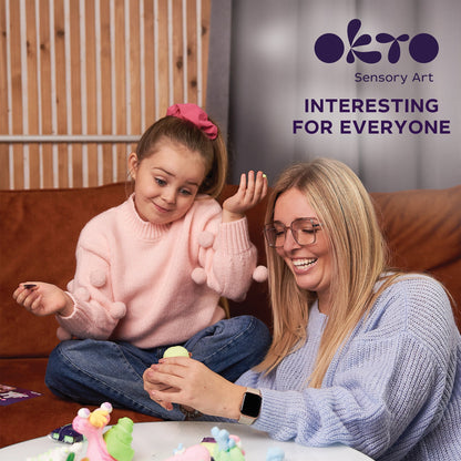 OKTO Air Clay Set for Creativity – 24 Colors