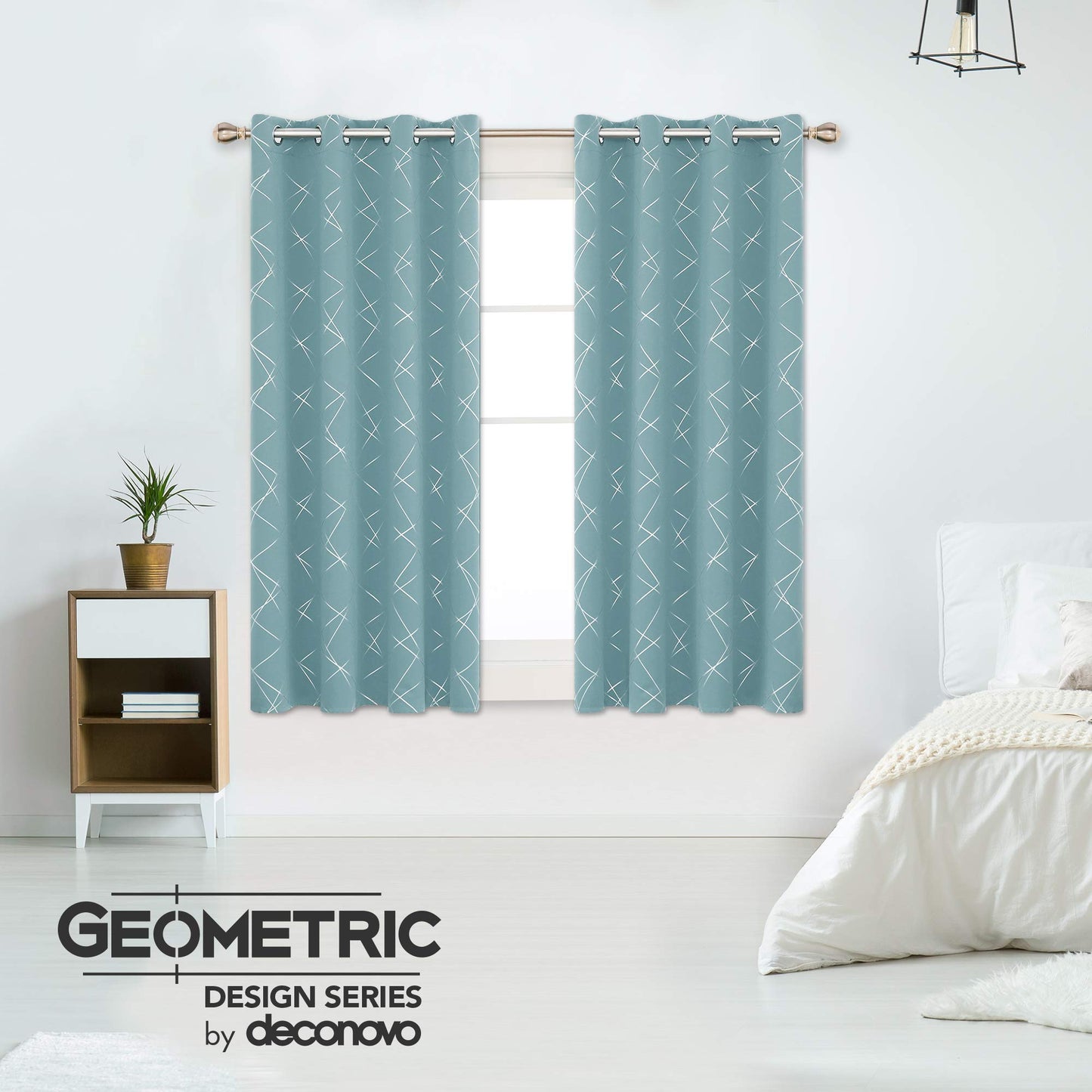 Geometric Blackout Curtains, 2 Panels