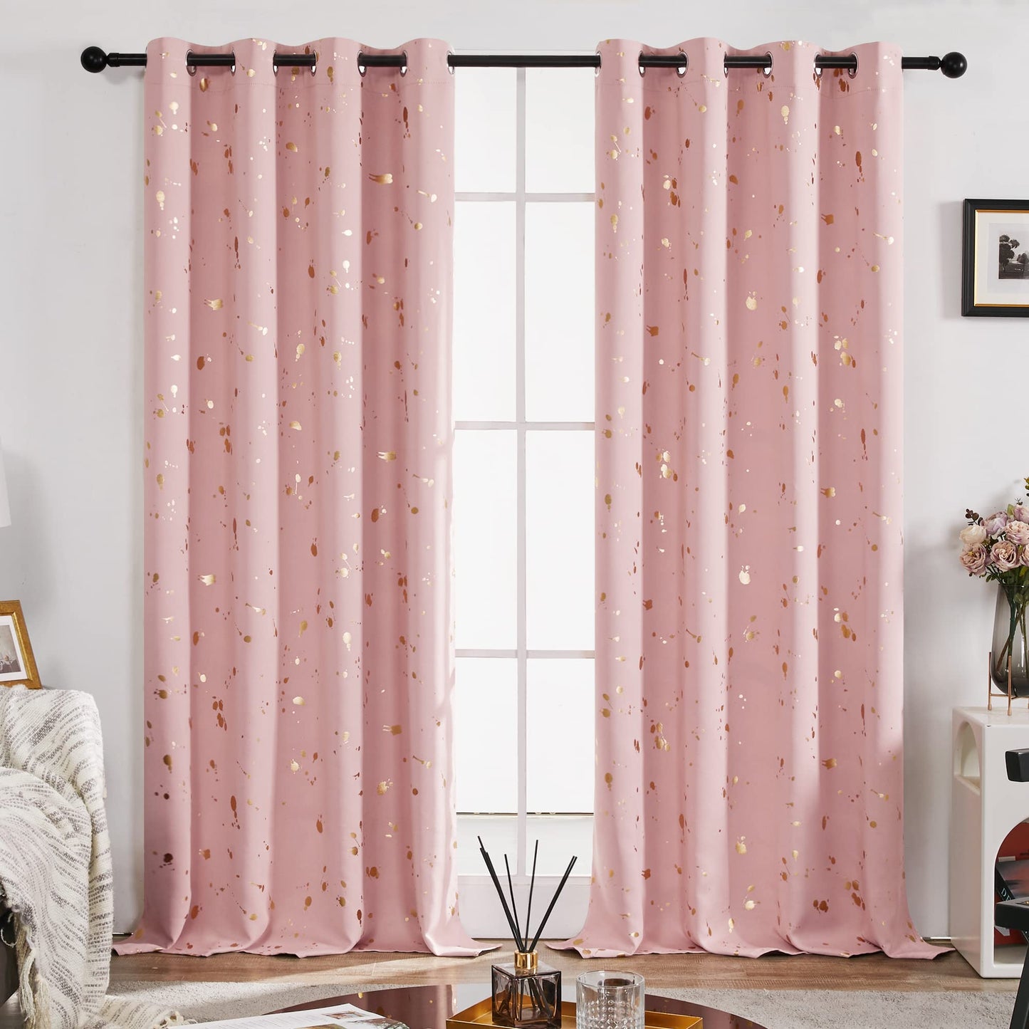 Thermal Blackout Curtains, Noise-Reducing, 2 Panels