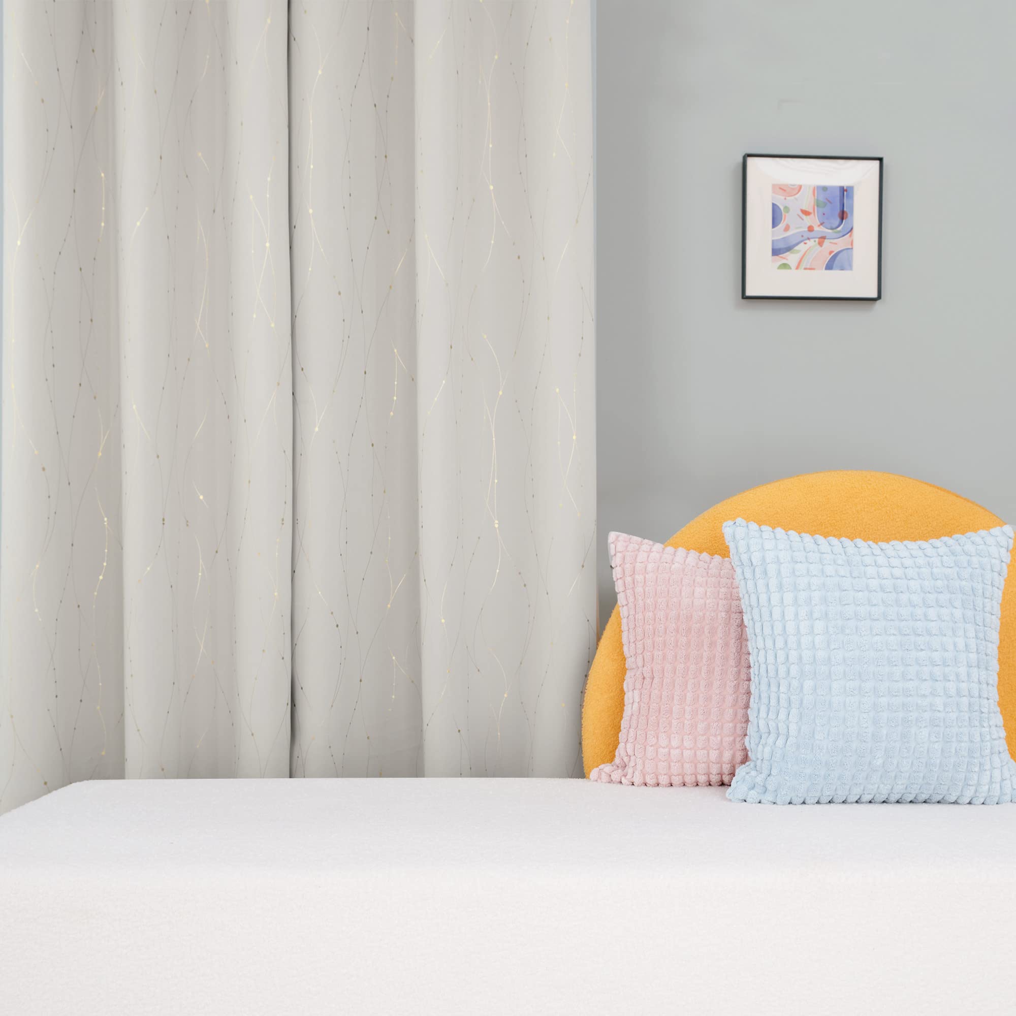 Thermal Blackout Curtains, Noise-Reducing, 2 Panels