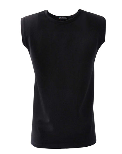 BASIC COTTON Free Spirit Premium Quality Cotton Men's Sleeveless Tank Top. Proudly Made in Italy (988)