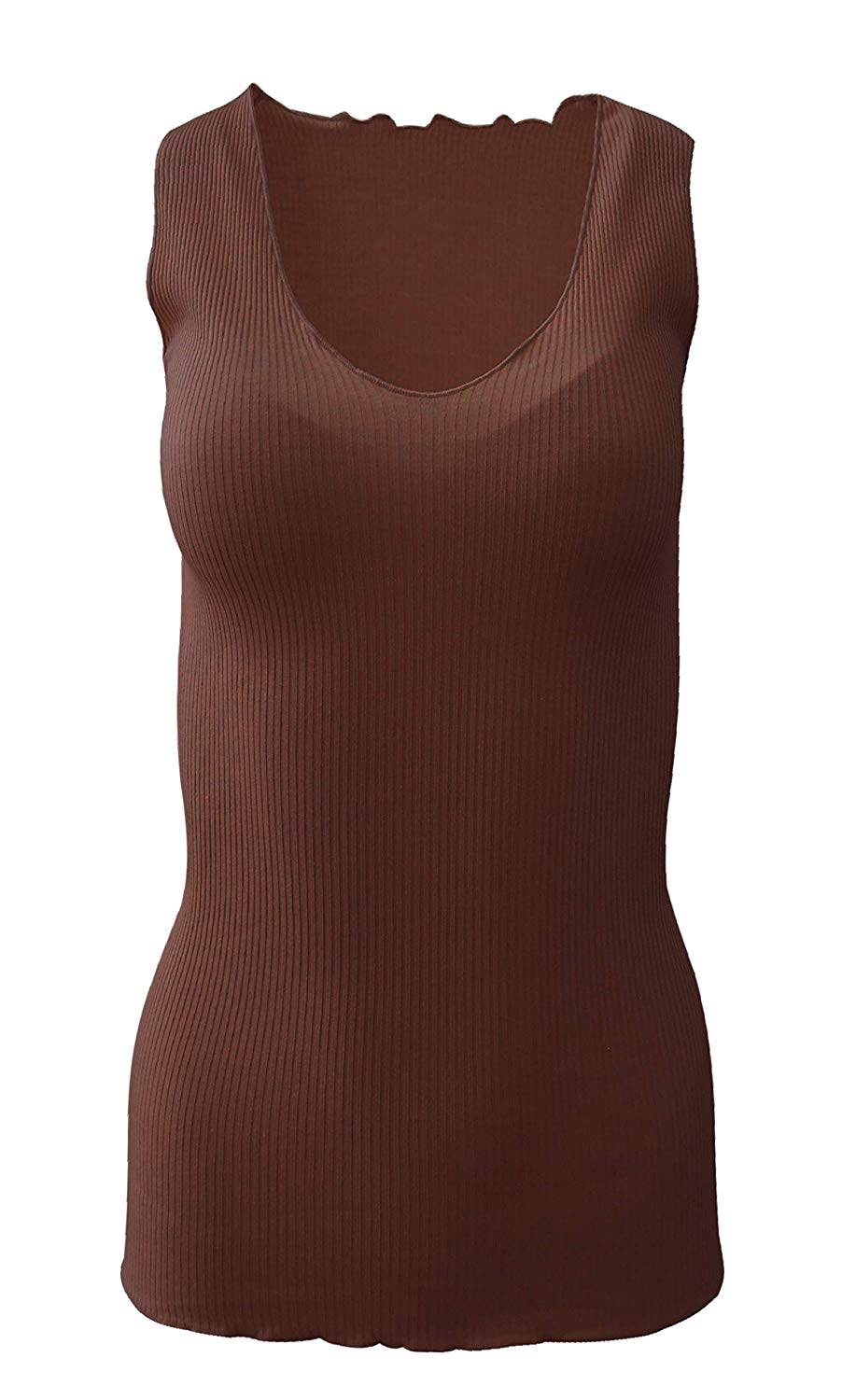 BASIC COTTON Free Spirit Premium Quality 100% Cotton Women's Tank Top. Proudly Made in Italy.
