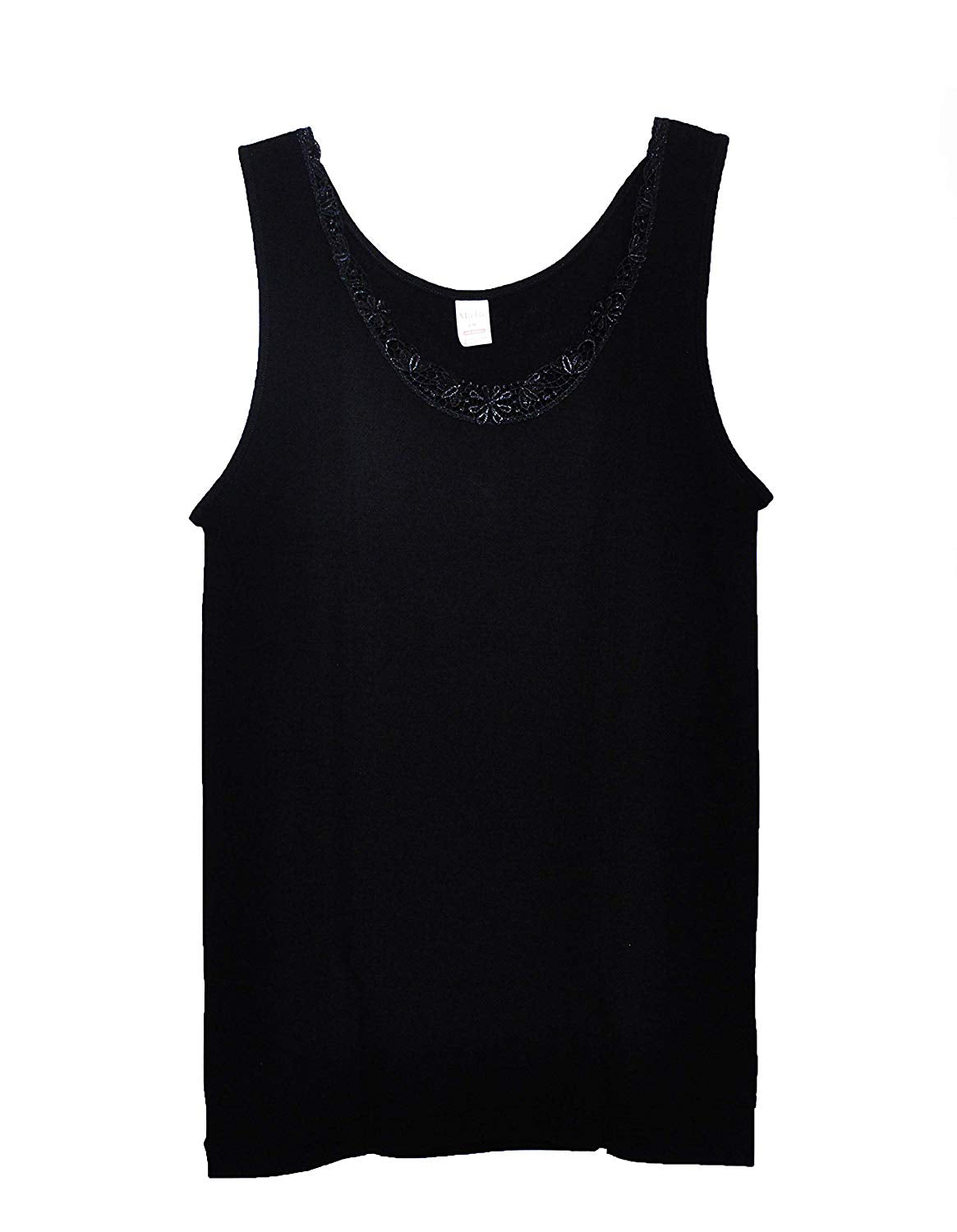 MaRe Luxury Merino Wool Blend Top with Lace Trim. Proudly Made in Italy (405)