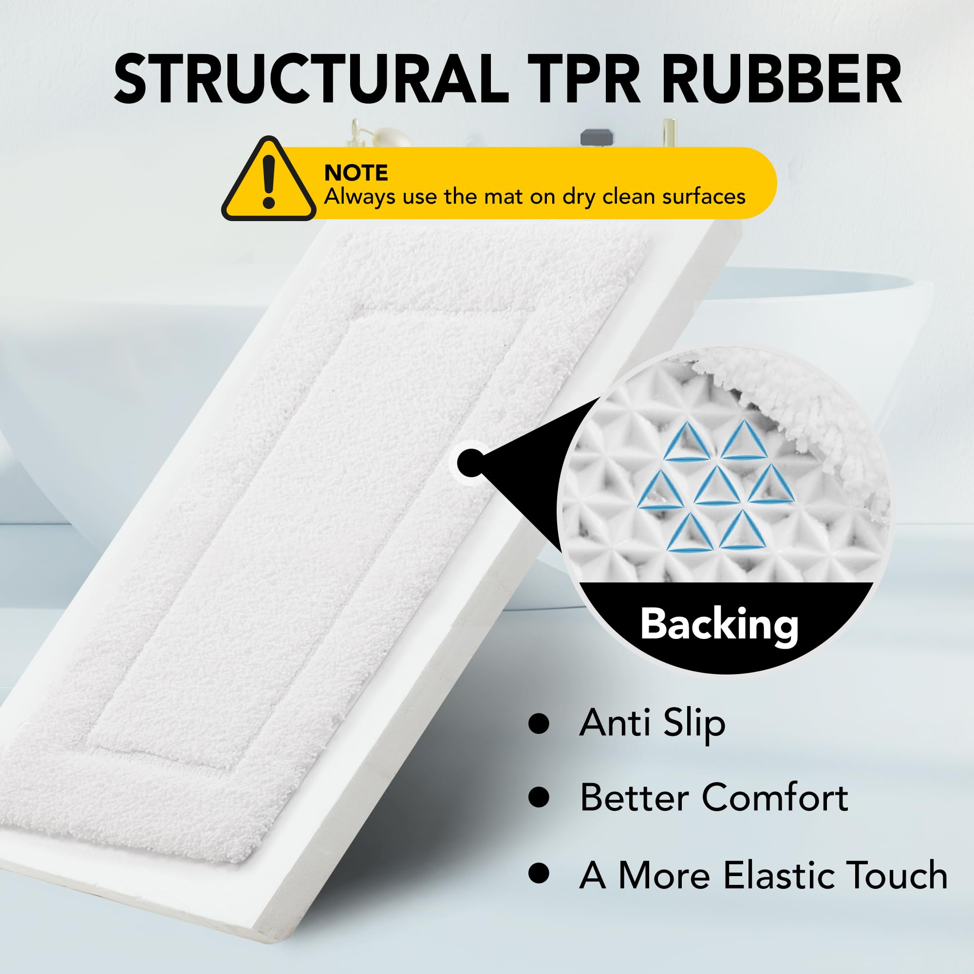 Quick Dry Plush Bathroom Rug