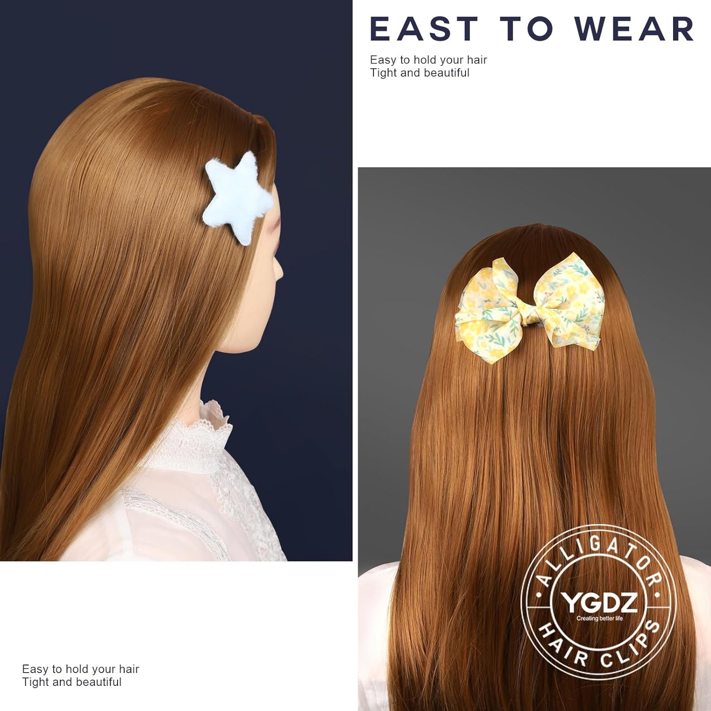 YGDZ Alligator Hair Clips