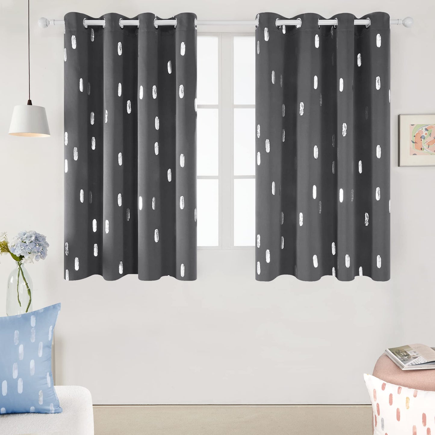 Geometric Blackout Curtains, 2 Panels