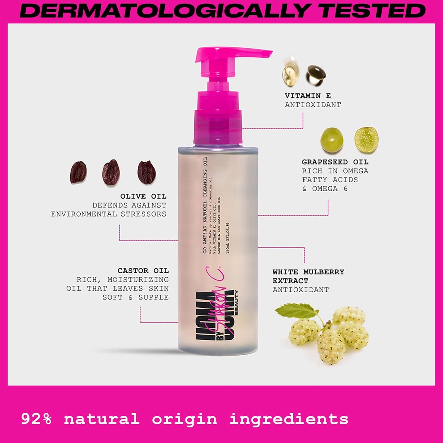 UOMA by Sharon C, Go Awl Au Naturel Cleansing Oil