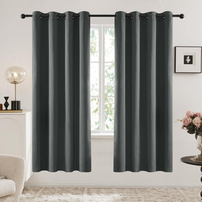 Room Darkening Thermal Blackout Curtains, 2 Panels