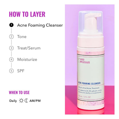 GOOD MOLECULES Acne Foaming Cleanser