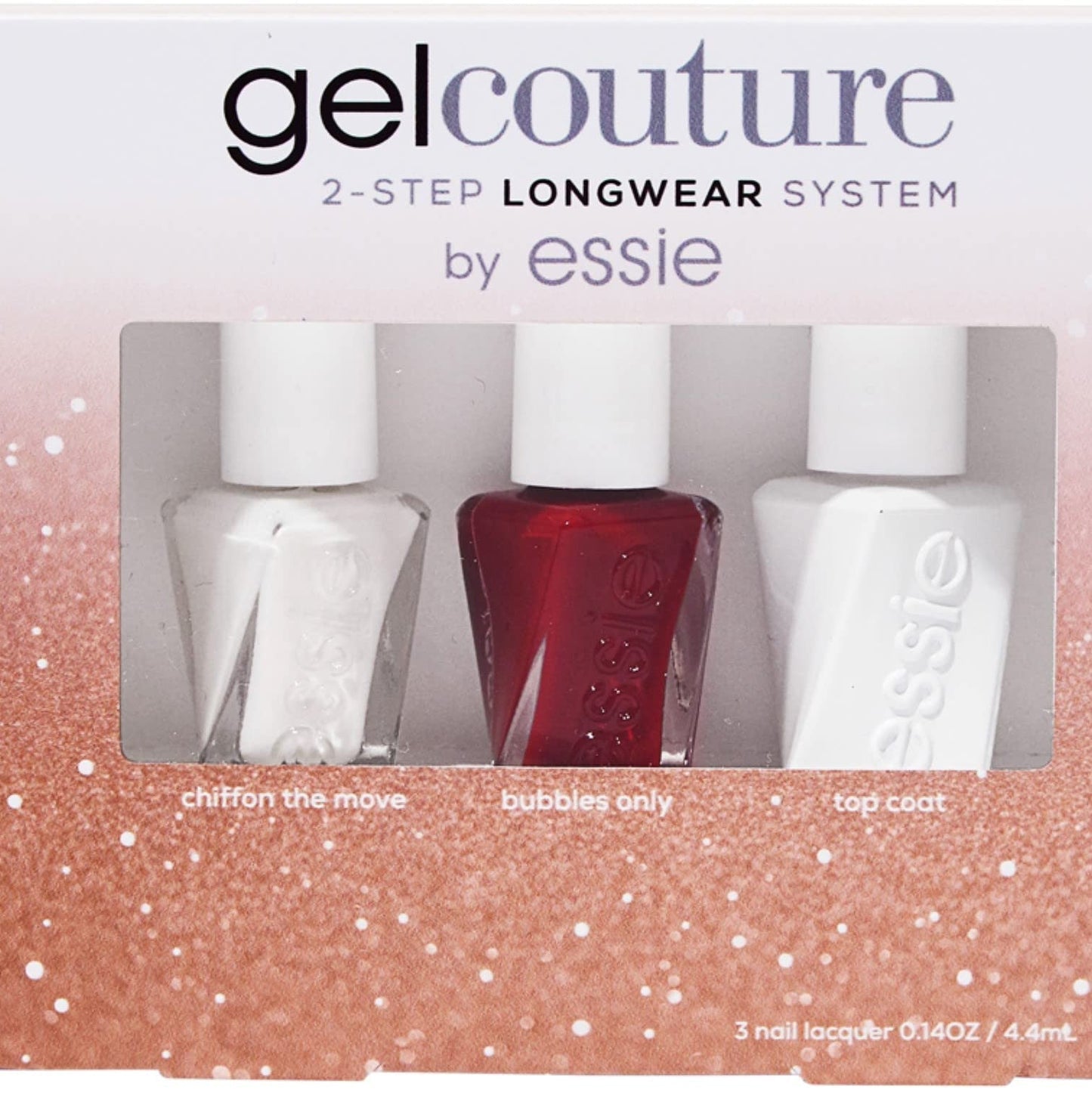 ESSIE gel couture longwear nail color 3 piece mini