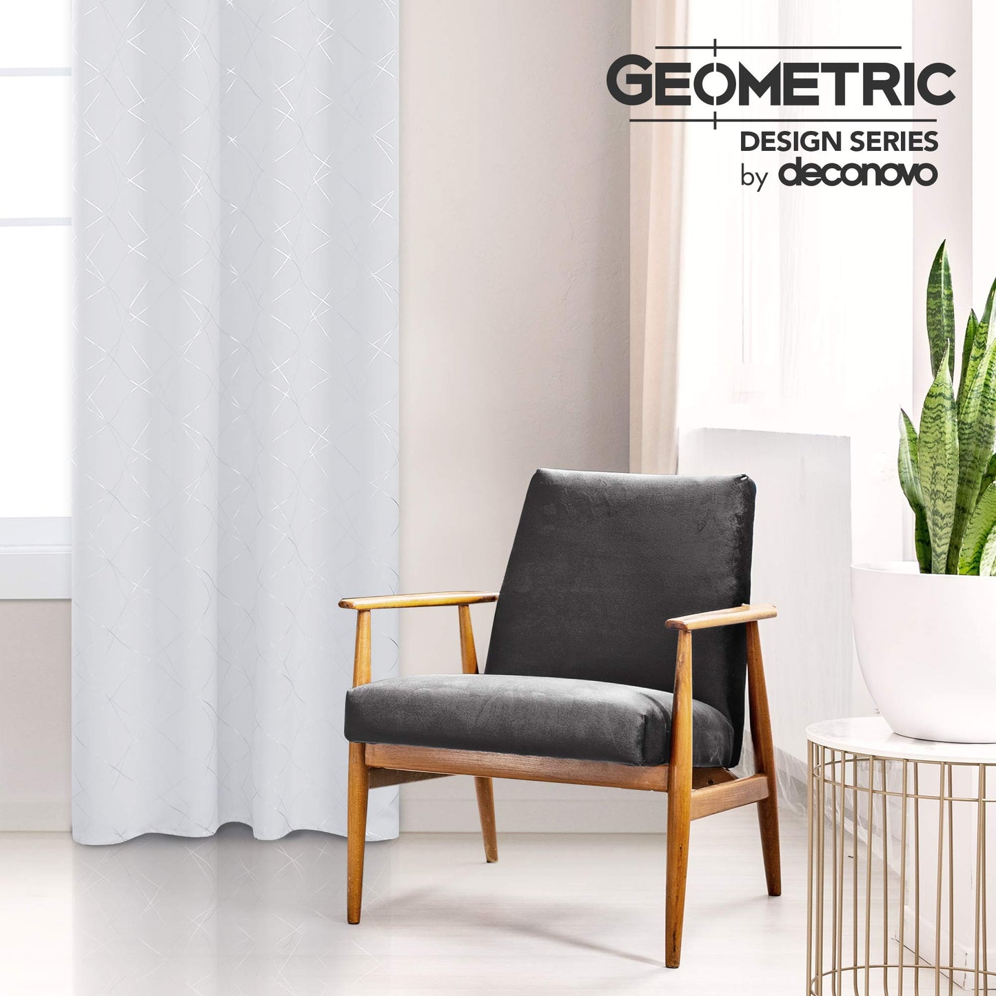 Geometric Blackout Curtains, 2 Panels