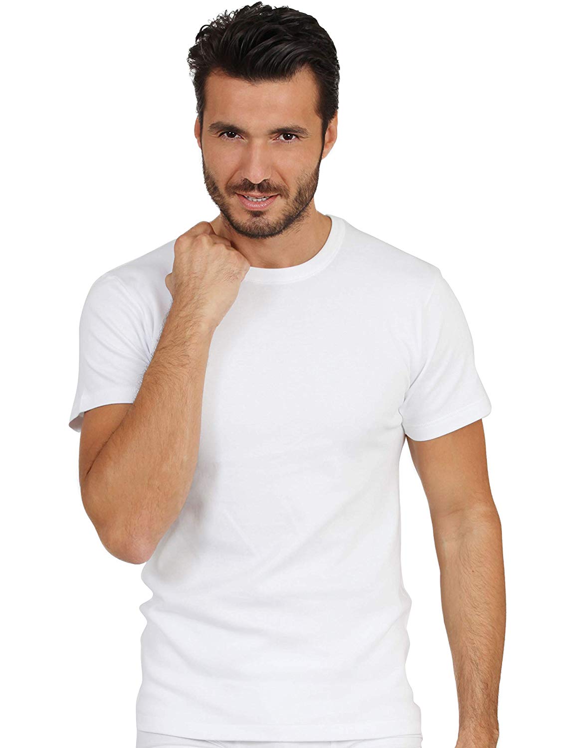 EGi Luxury 100% Merino Wool Men's Short Sleeve T-Shirt. Proudly Made in Italy (471)