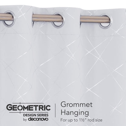 Geometric Blackout Curtains, 2 Panels