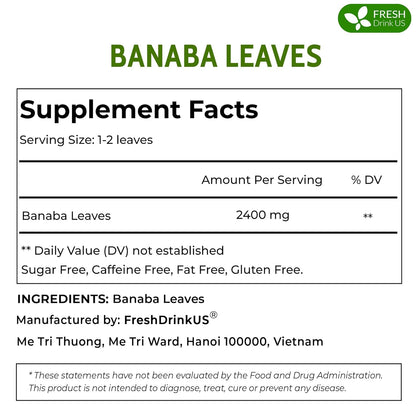 Premium Banaba Dried Leaves