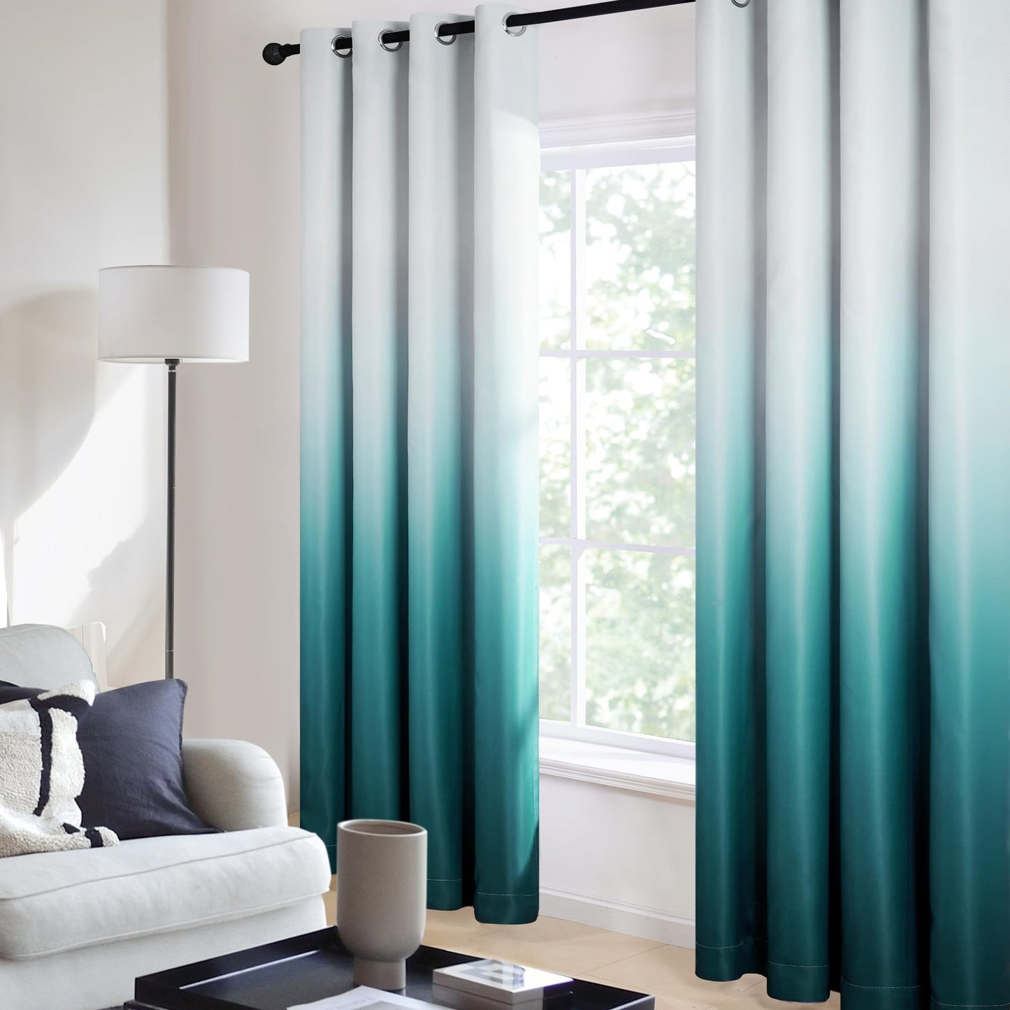 Gradient Light Blocking Room Darkening Curtains