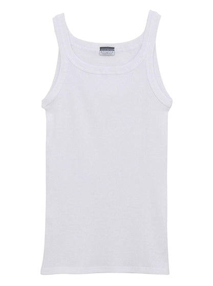 BASIC COTTON Free Spirit Premium Quality 100% Ribbed Cotton Men's Muscle Shirt Made in Italy (901)