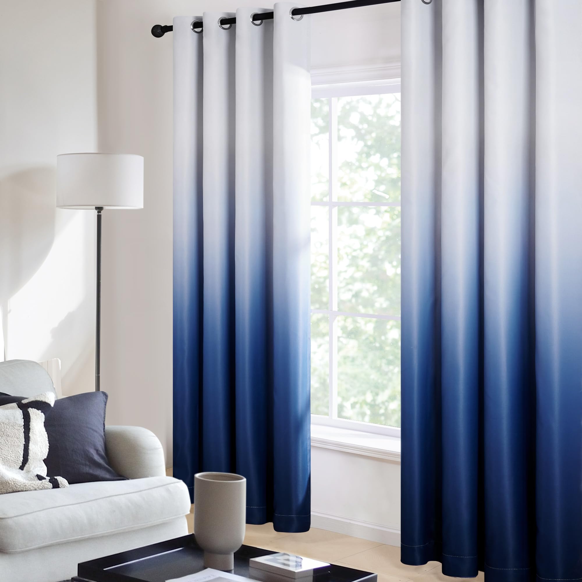 Gradient Light Blocking Room Darkening Curtains