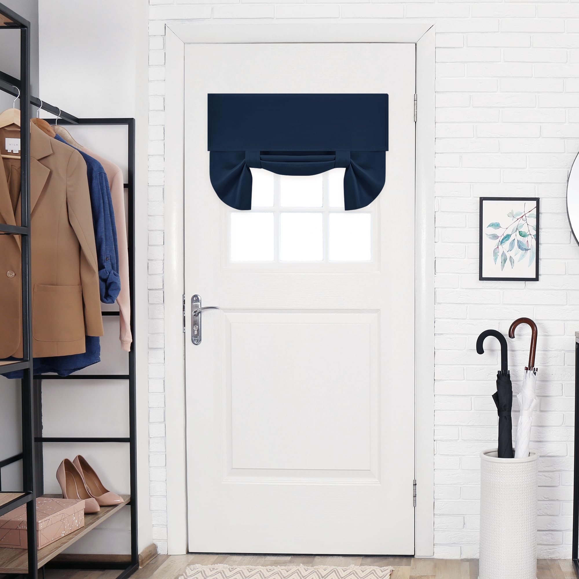 Blackout Door Curtain, Thermal Insulated, 26x80 Inch