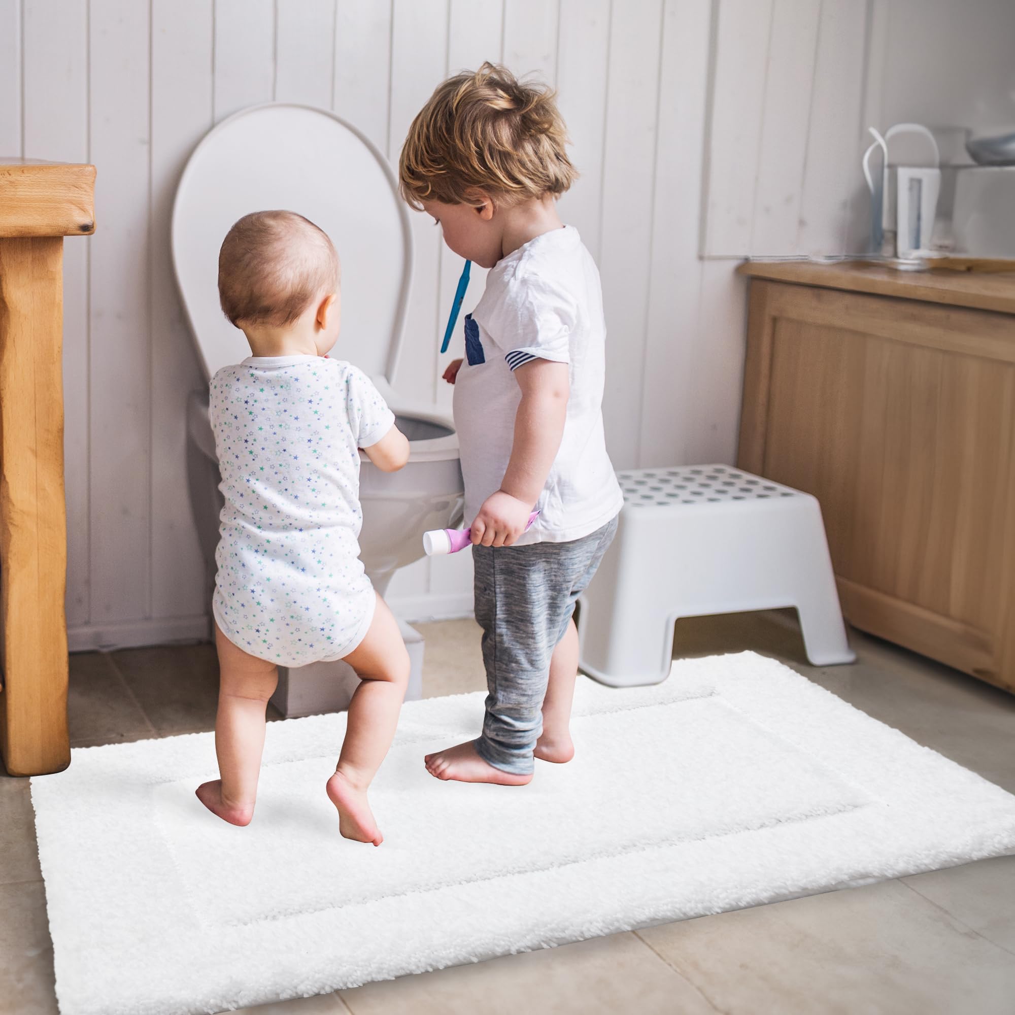 Quick Dry Plush Bathroom Rug