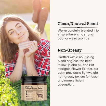 RELLET GLOW Beef Tallow and Honey Balm for Skin