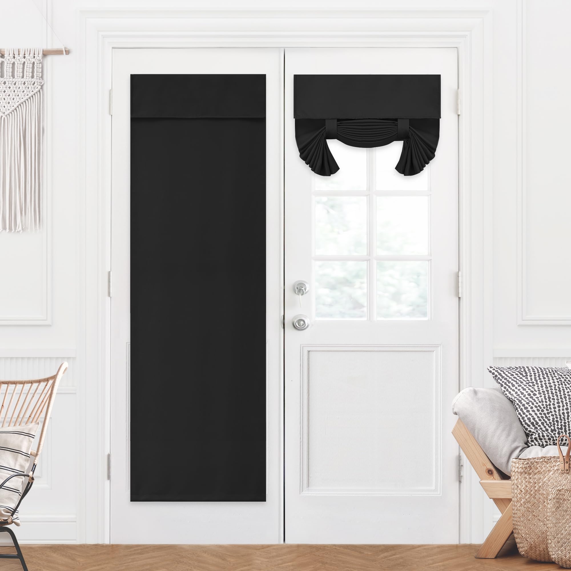 Blackout Door Curtain, Thermal Insulated, 26x80 Inch