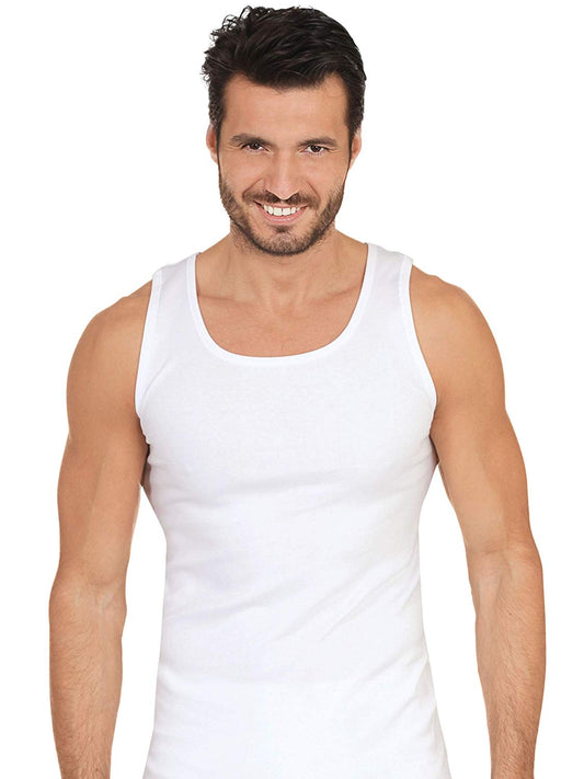 MaRe Premium Quality 100% Brushed Cotton/Fleece Men's Sleeveless Tank. Proudly Made in Italy.