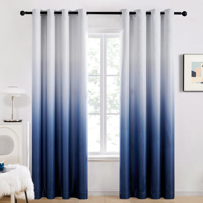 Gradient Light Blocking Room Darkening Curtains