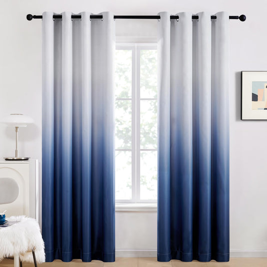 Gradient Light Blocking Room Darkening Curtains