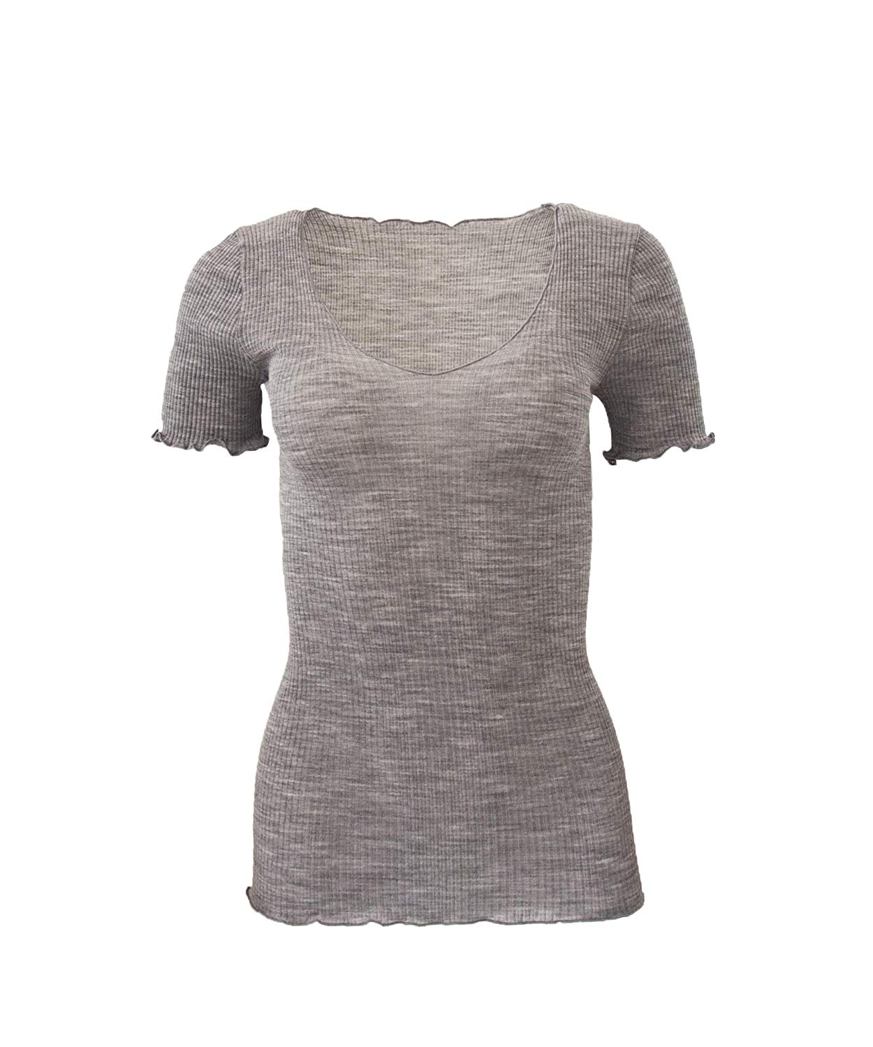 EGi Luxury Wool Silk Women's T-Shirt. Proudly Made in Italy.