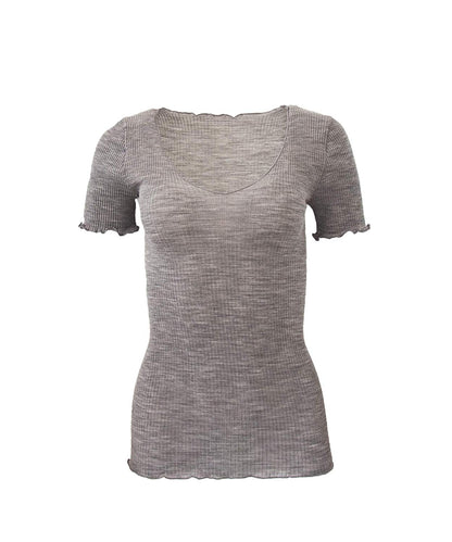 EGi Luxury Wool Silk Women's T-Shirt. Proudly Made in Italy.