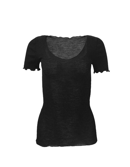 EGi Luxury Wool Silk Women's T-Shirt. Proudly Made in Italy.