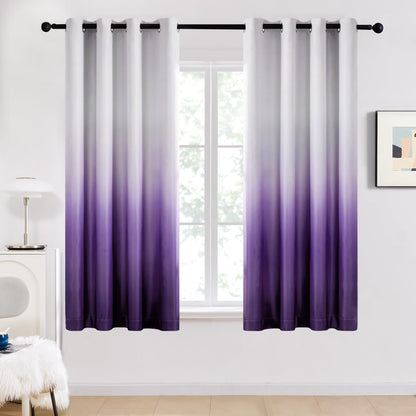 Gradient Light Blocking Room Darkening Curtains
