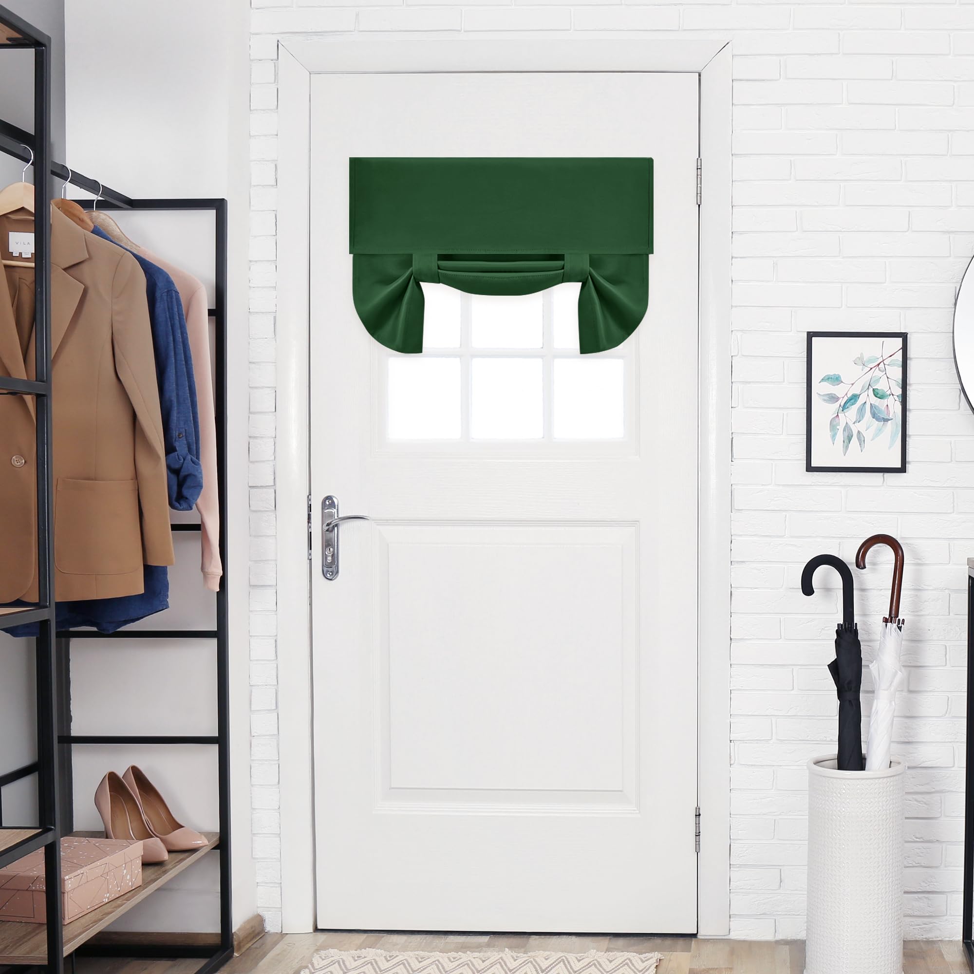 Blackout Door Curtain, Thermal Insulated, 26x80 Inch