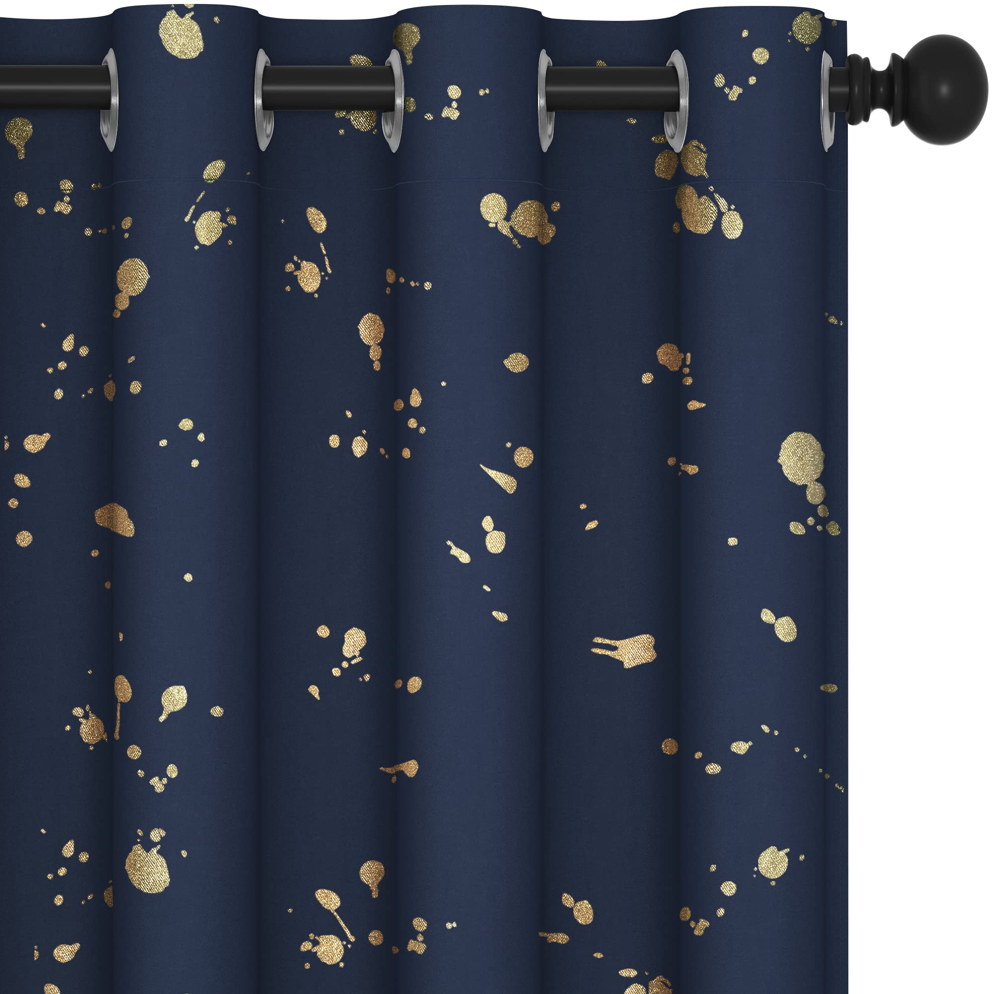 Thermal Blackout Curtains, Noise-Reducing, 2 Panels