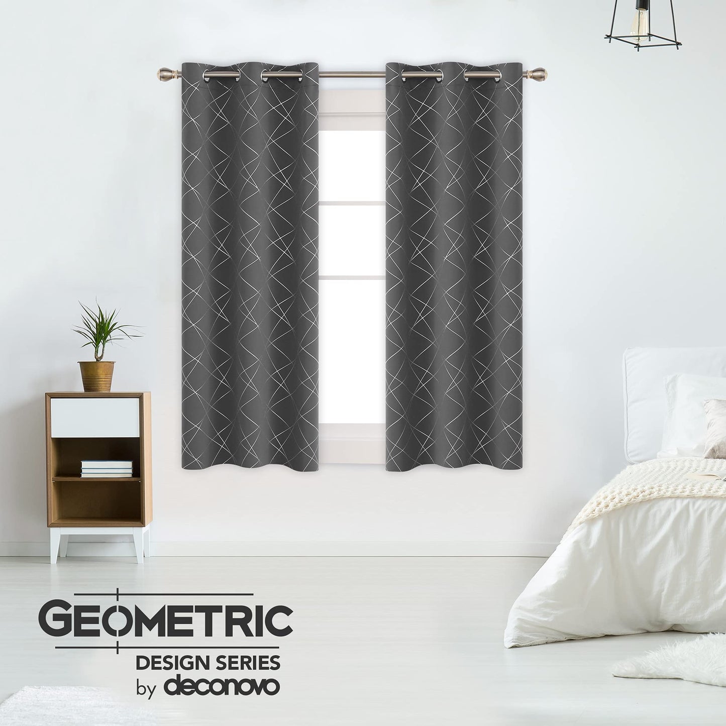Geometric Blackout Curtains, 2 Panels