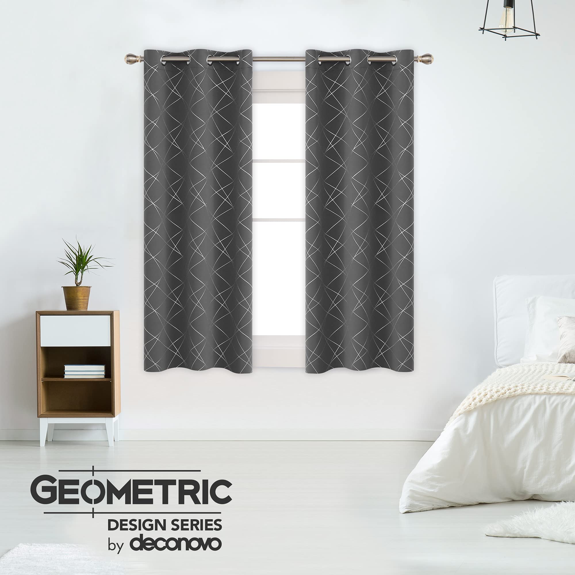 Geometric Blackout Curtains, 2 Panels