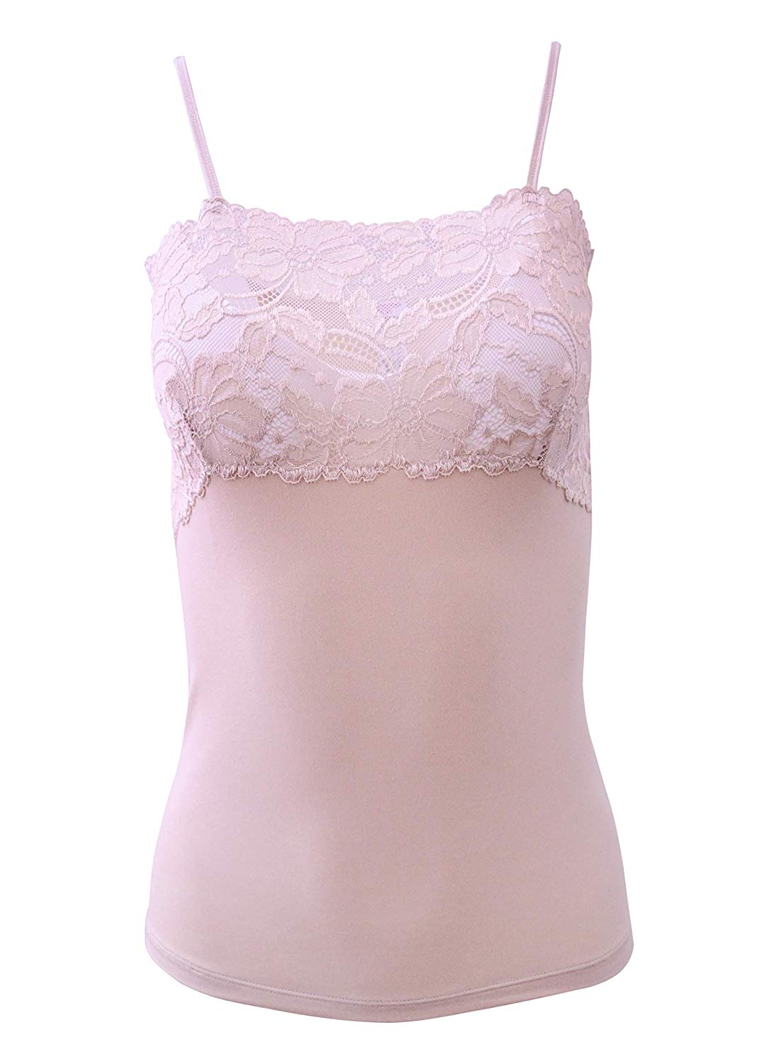 EGI Luxury Modal Women's Lace-Trimmed Camisole. Proudly Made in Italy (1135)