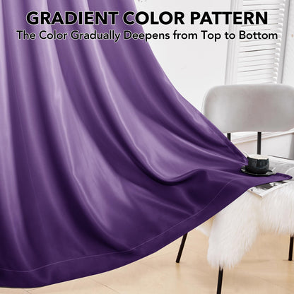 Gradient Light Blocking Room Darkening Curtains